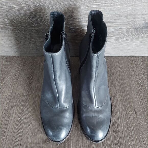 Paul Green Natick Gray Ankle Boots 8.5 - Picture 3 of 10